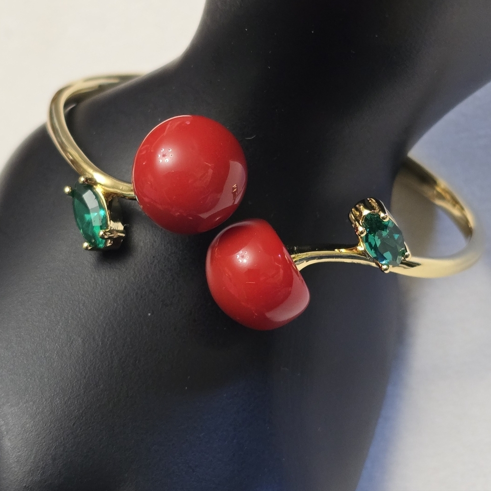 Kate Spade Ma Chérie Cherry Open Hinged Cuff
